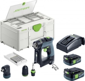 Festool cxs 12 2,5-set trapano avvitatore brushless a batteria 12 v 576865 - dettaglio 1