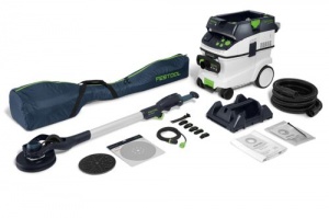 Festool LHS 2-M 225 EQ/CTM 36-Set Kit levigatrice a stelo Planex con aspiratore - 577458