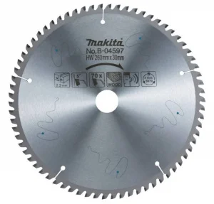 Makita b-04597 lama per seghe circolari silenziate 260x30 mm per legno - dettaglio 1