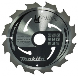 Makita b-31974 M-Force lama per seghe circolari 190x30 mm per legno - dettaglio 1