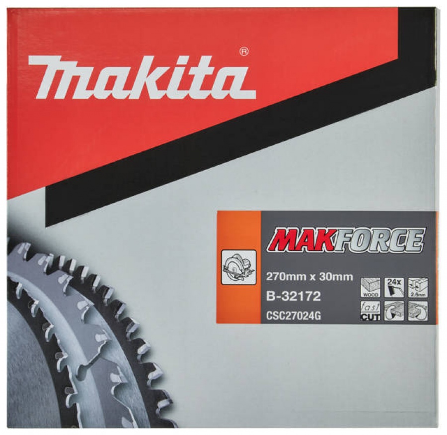 Makita b-32172 makforce lama per sega circolare 270x30 mm per legno - dettaglio 2