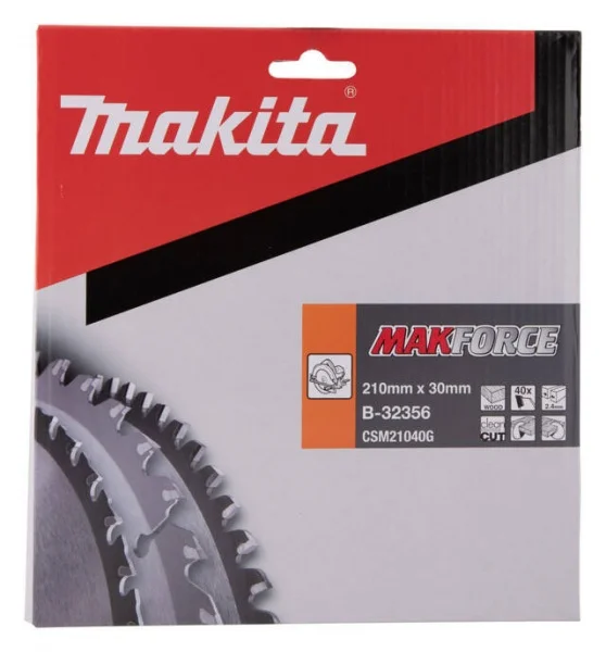 Makita b-32356 makforce lama per sega circolare 210x30 mm per legno - dettaglio 2