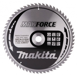Makita b-32384 makforce lama per sega circolare 355x30 mm per legno - dettaglio 1