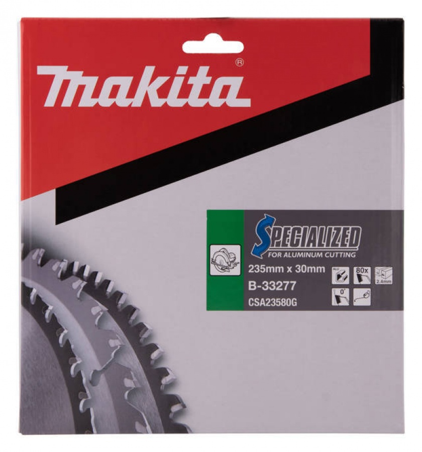 Makita b-33277 specialized lama tct per seghe circolari 235x30 mm per alluminio - dettaglio 2