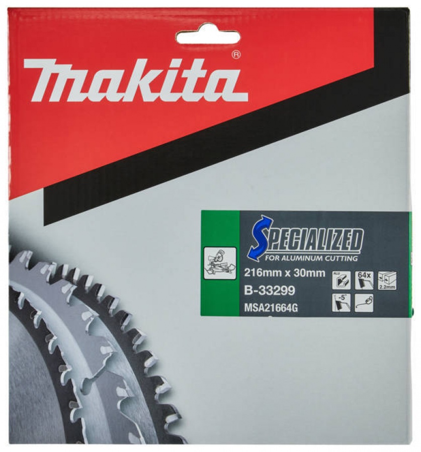 Makita b-33299 specialized lama tct per troncatrici 216x30 mm per alluminio - dettaglio 2