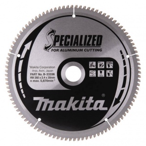 Makita b-33336 specialized lama tct per troncatrici 260x30 mm per alluminio - dettaglio 1