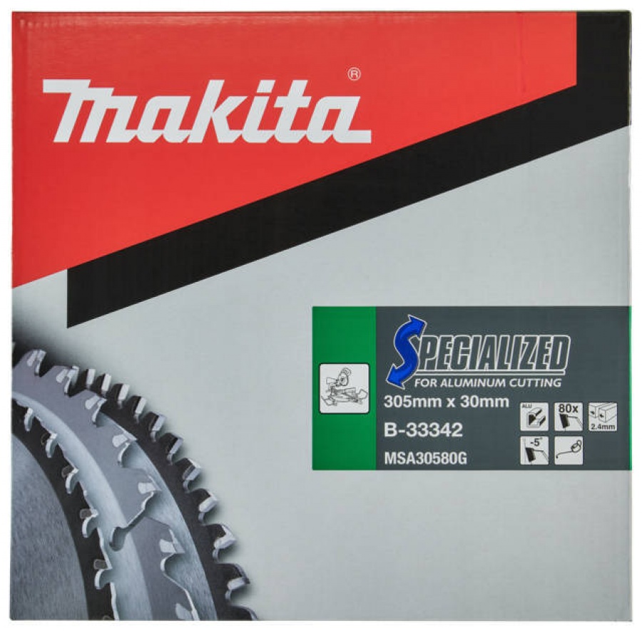 Makita b-33342 specialized lama tct per troncatrici 305x30 mm per alluminio - dettaglio 2