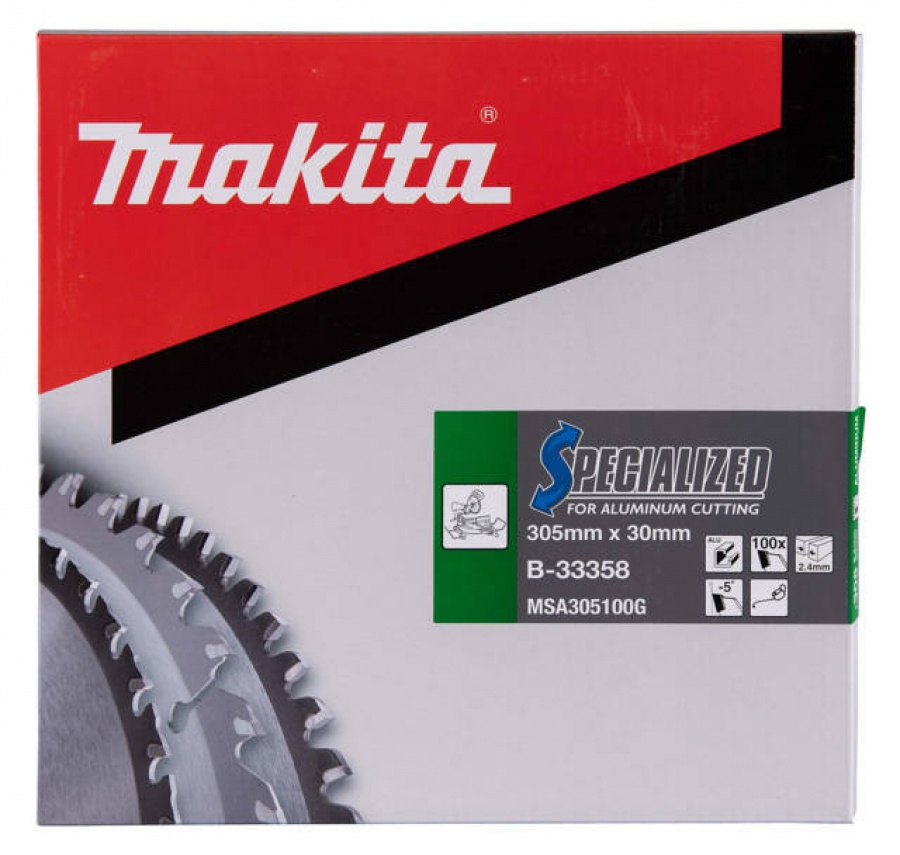 Makita b-33358 specialized lama tct per troncatrici 305x30 mm per alluminio - dettaglio 2