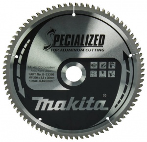 Makita b-33386 specialized lama tct per seghe da banco 260x30 mm per alluminio - dettaglio 1