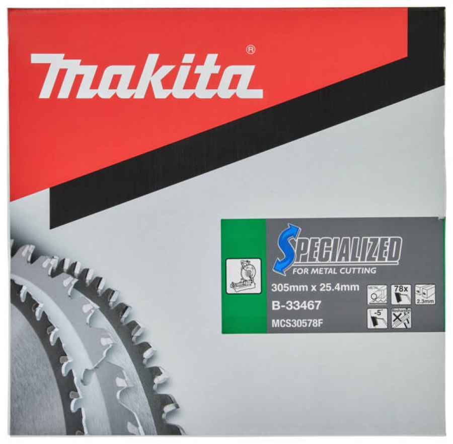 Makita b-33467 specialized lama per troncatrici 305x25,4 mm per acciaio sottile - dettaglio 2