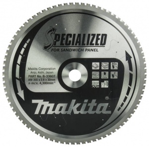 Makita b-33607 specialized lama per seghe circolari 355x30 mm taglio pannelli sandwich - dettaglio 1
