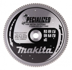 Makita b-33750 specialized lama per troncatrici da metallo 305x25,4 mm per inox - dettaglio 1