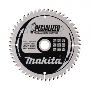 Makita b-33831 specialized lama per taglio di mdf e laminati 165x20 mm - dettaglio 1
