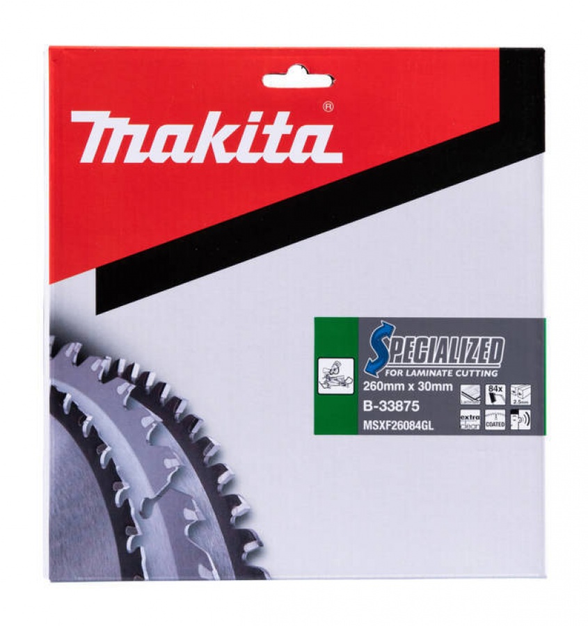 Makita b-33875 specialized lama per taglio di mdf e laminati 260x30 mm - dettaglio 2