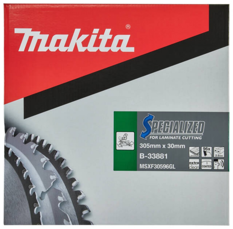 Makita b-33881 specialized lama per taglio di mdf e laminati 305x30 mm - dettaglio 2