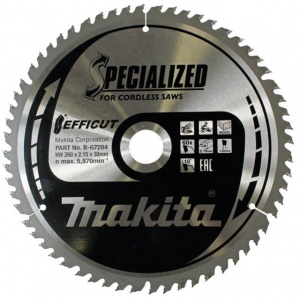 Makita b-67284 efficut lama per troncatrice 260x30 mm per legno - dettaglio 1