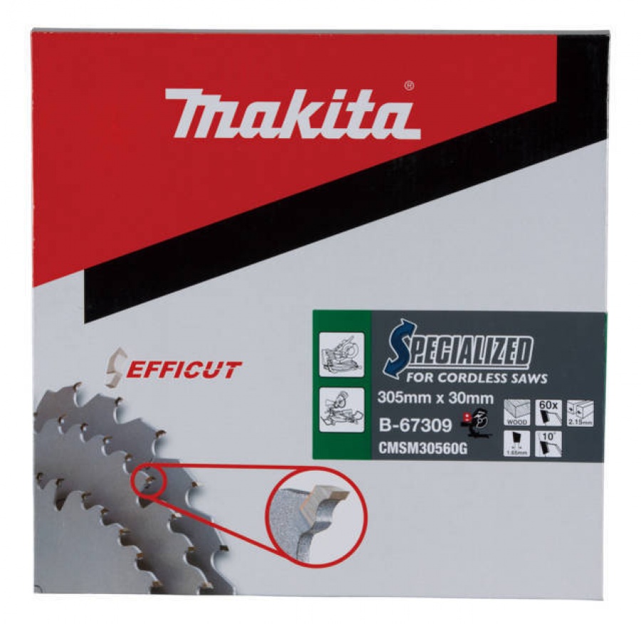 Makita b-67309 efficut lama per troncatrice 305x30 mm per legno - dettaglio 2