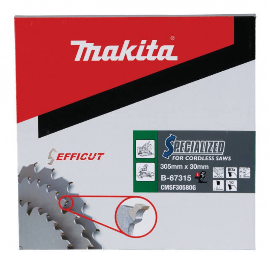 Makita b-67315 efficut lama per troncatrice 305x30 mm per legno - dettaglio 2