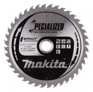 Makita e-12223 efficut lama per sega circolare 165x20 mm per legno - dettaglio 1