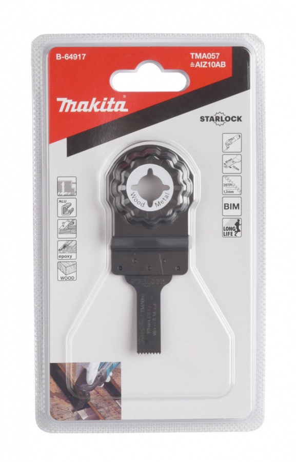 Makita b-64917 tma057 lama per utensile multifunzione starlock per metallo - dettaglio 3