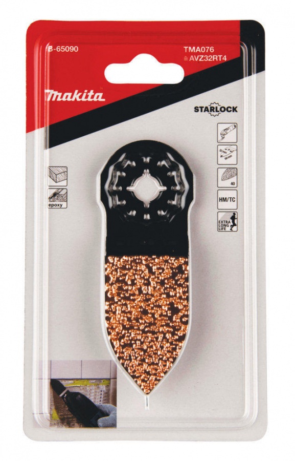 Makita b-65090 tma076 lama abrasiva per utensile multifunzione starlock - dettaglio 3