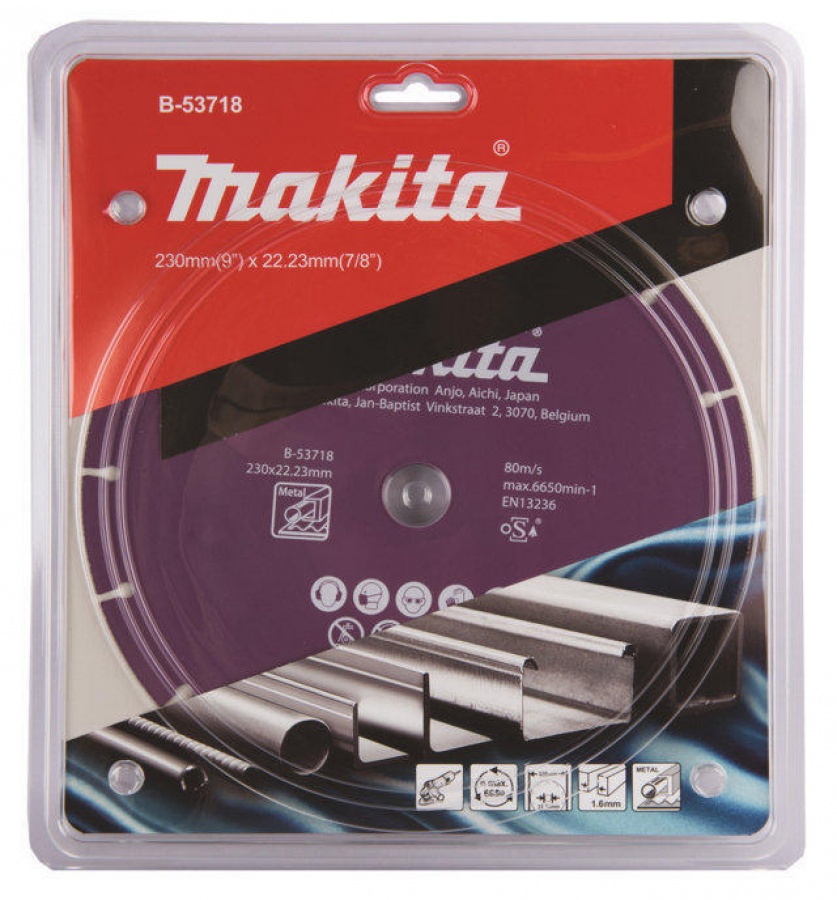 Makita b-53718 specialized disco diamantato 230 mm per metallo e pvc - dettaglio 2