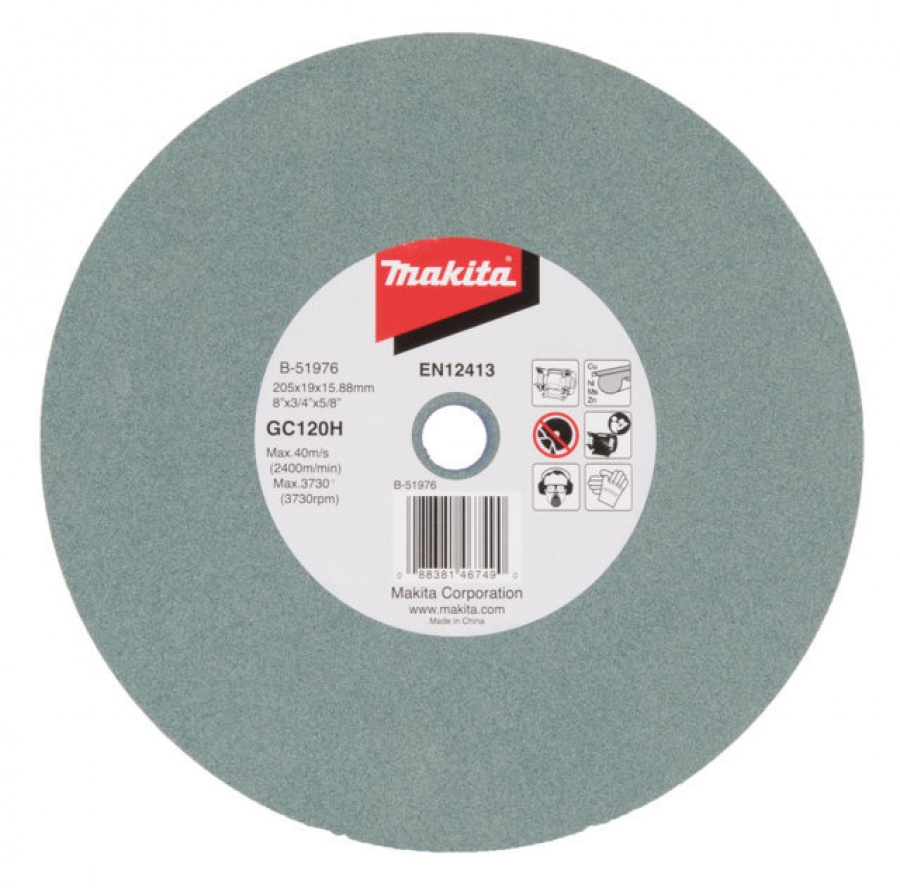 Makita B-51976 GC120H Disco abrasivo per mola da banco 205 mm per