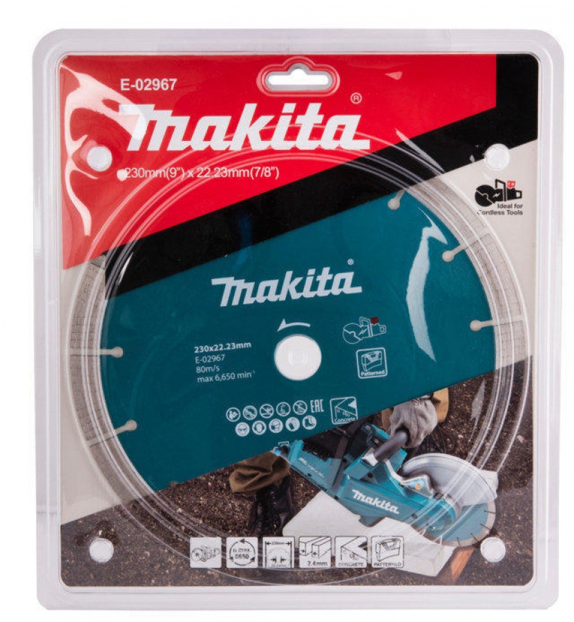 Makita e-02967 disco diamantato 230 mm segmentato per calcestruzzo - dettaglio 3