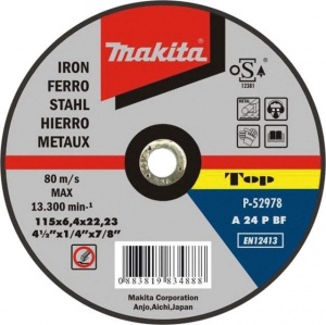 Makita top quality a24pbf disco abrasivo da sbavo per metallo 5 pz. - dettaglio 1