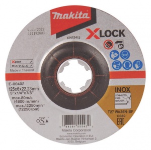 Makita e-00402 x-lock disco abrasivo 125x6 mm per inox - dettaglio 1