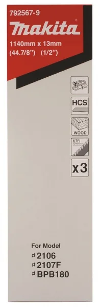 Makita 792567-9 lama a nastro 1140x13 mm per legno 3 pz. - dettaglio 2