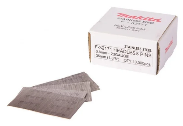 Makita f-00042 spilli 0,6x25 mm 23 gauge color beige 3.000 pz. - dettaglio 1