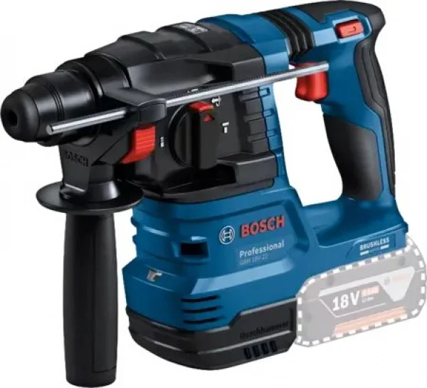 Bosch gbh 18v-22 + gde 18v-12 tassellatore brushless sds plus a batteria 18 v 0611924003 - dettaglio 2