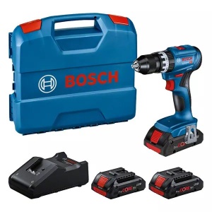 Bosch gsb 18v-45 trapano a percussione brushless 18 v con tre batterie 0615a5002u - dettaglio 1