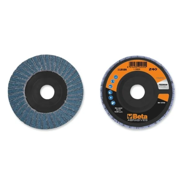 Beta 11202a 40/sm smerigliatrice angolare 115 mm con dischi lamellari 200 pz. 112020198 - dettaglio 2