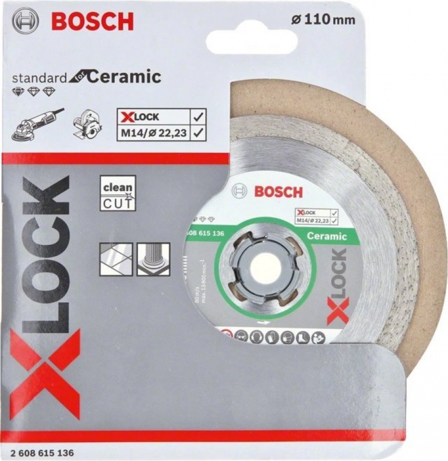 Bosch x-lock standard for ceramic disco diamantato per smerigliatrice - dettaglio 2