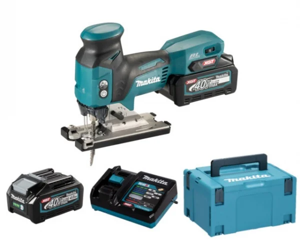 Makita JV001GM201 Seghetto alternativo Brushless 40 V con due batterie