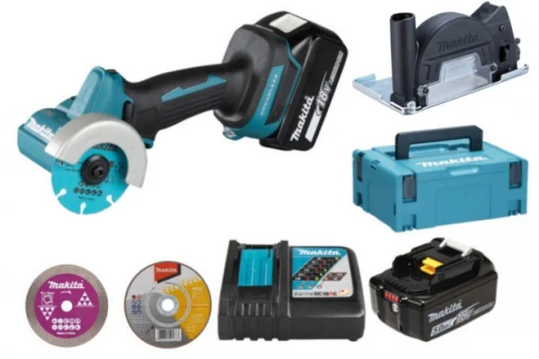 Makita DMC300RTJ Sega diamantata 76 mm Brushless a batteria 18 V