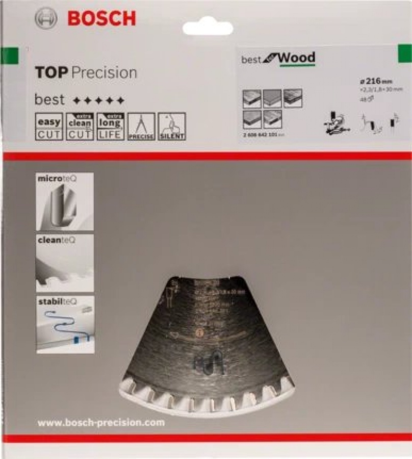 Bosch top precision best for wood lama per troncatrici 216x30 mm per legno 2608642101 - dettaglio 2