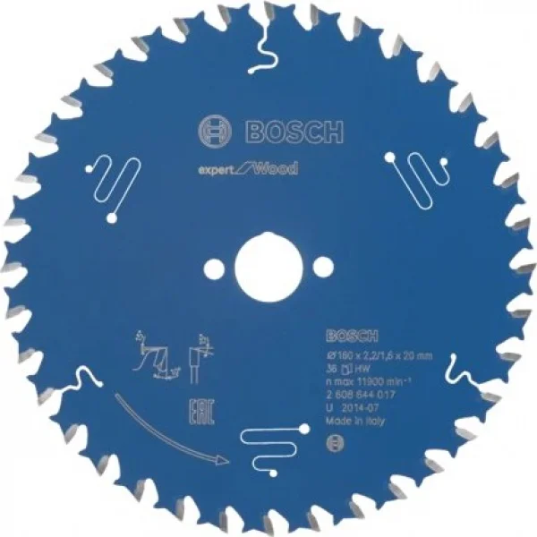 Bosch expert for wood lama per seghe circolari 160x20 mm per legno 2608644017 - dettaglio 1