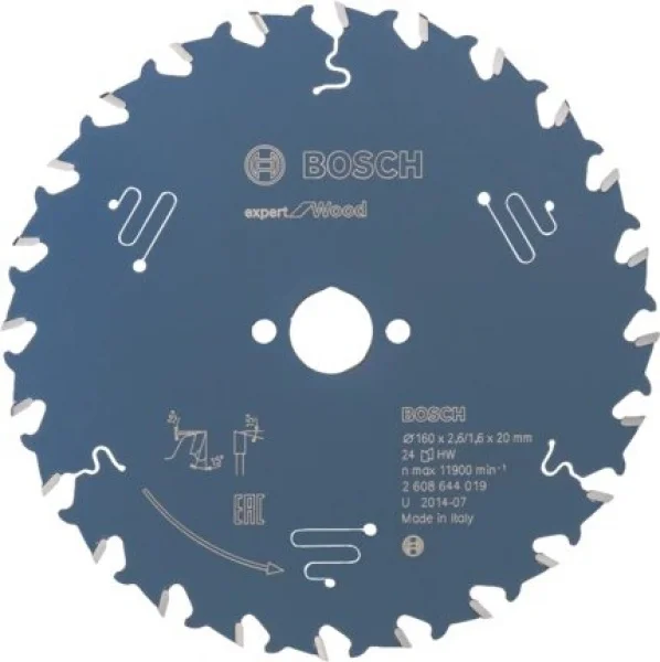 Bosch expert for wood lama per seghe circolari 160x20 mm per legno 2608644019 - dettaglio 1