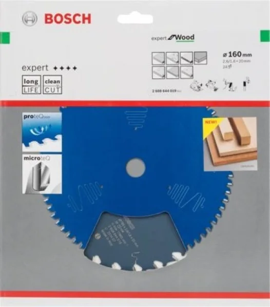 Bosch expert for wood lama per seghe circolari 160x20 mm per legno 2608644019 - dettaglio 2