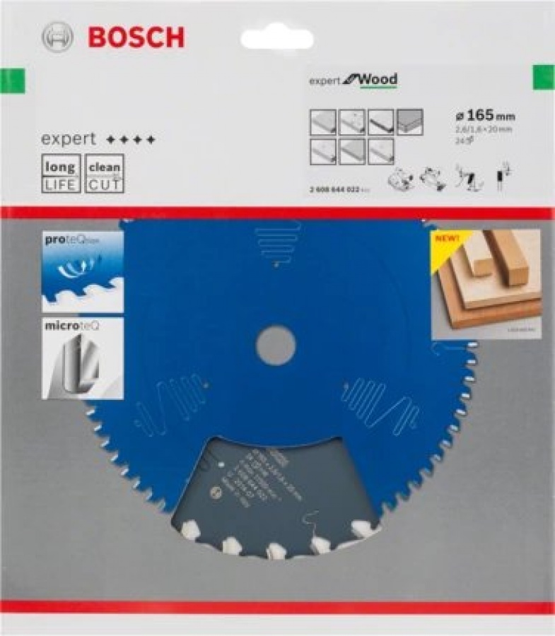 Bosch expert for wood lama per seghe circolari 165x20 mm per legno 2608644022 - dettaglio 2