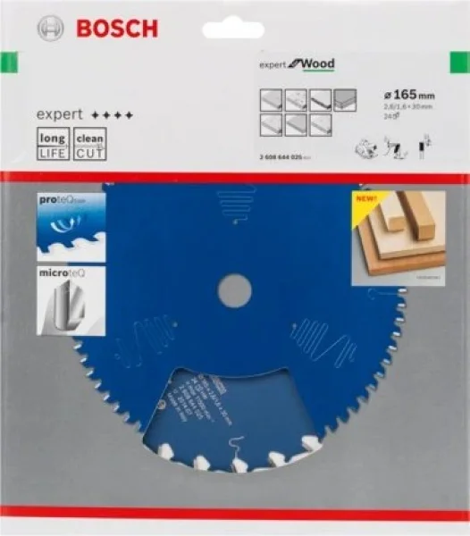 Bosch expert for wood lama per seghe circolari 165x30 mm per legno 2608644025 - dettaglio 2