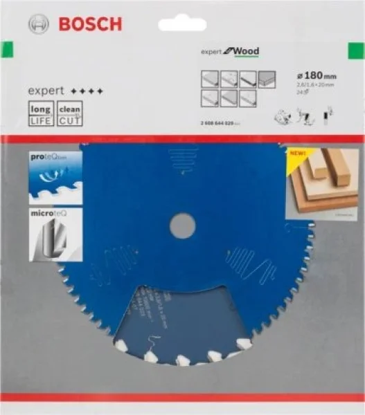 Bosch expert for wood lama per seghe circolari 180x20 mm per legno 2608644029 - dettaglio 2