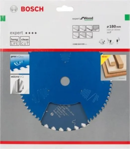 Bosch expert for wood lama per seghe circolari 180x20 mm per legno 2608644030 - dettaglio 2