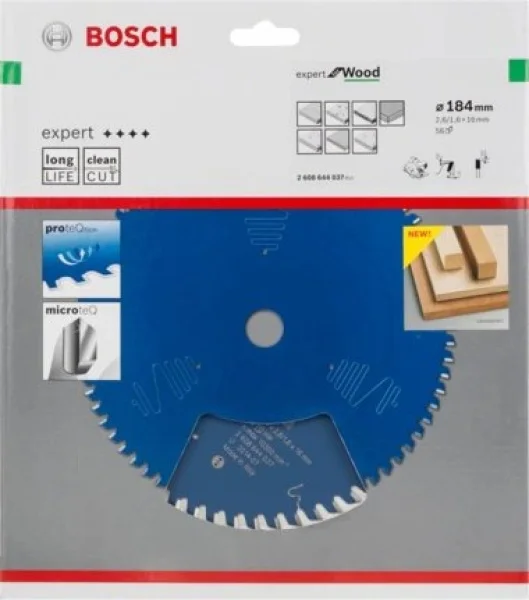 Bosch expert for wood lama per seghe circolari 184x16 mm per legno 2608644037 - dettaglio 2