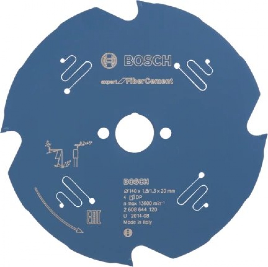Bosch expert for fiber cement lama per sega circolare 140x20 mm per fibrocemento 2608644120 - dettaglio 1