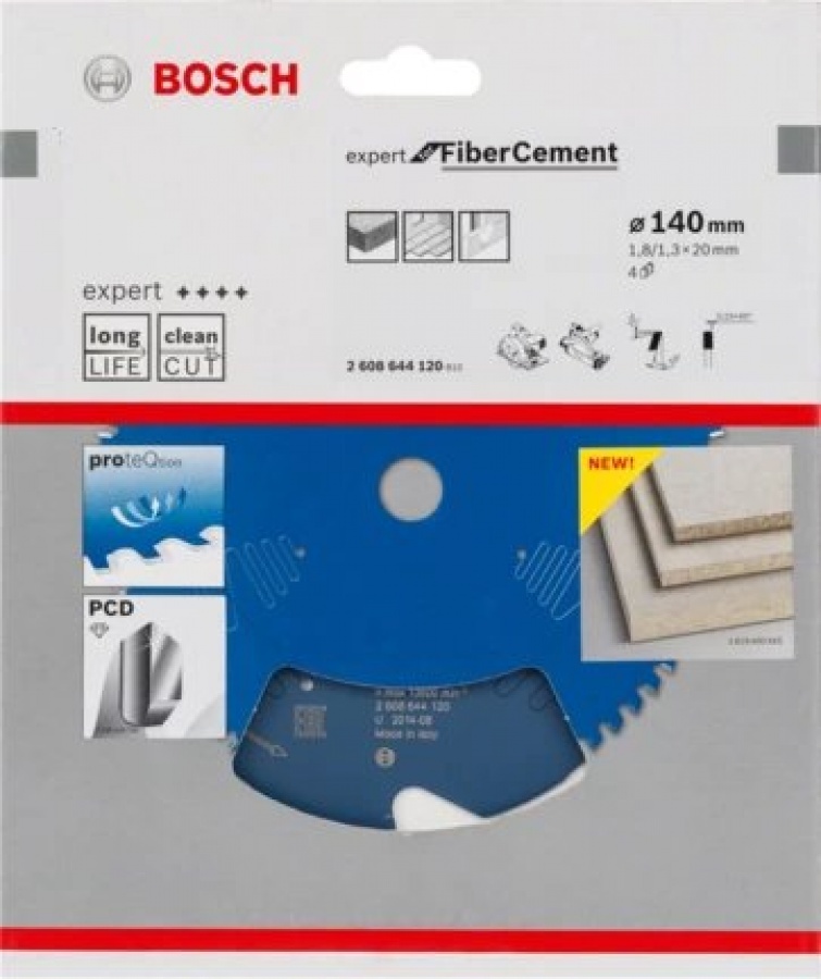 Bosch expert for fiber cement lama per sega circolare 140x20 mm per fibrocemento 2608644120 - dettaglio 2