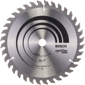 Bosch optiline wood lama per sega circolare 184x16 mm per legno 2608640818 - dettaglio 1